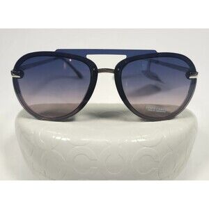 NWT Vince Camuto VC991 Gold Rimless Aviator Sunglasses Brown Gradient 65-12-145